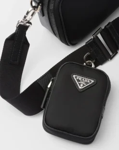 Hombre Prada BOLSOS MENSAJEROS^Bolso Re-nylon Y Piel Saffiano Brique