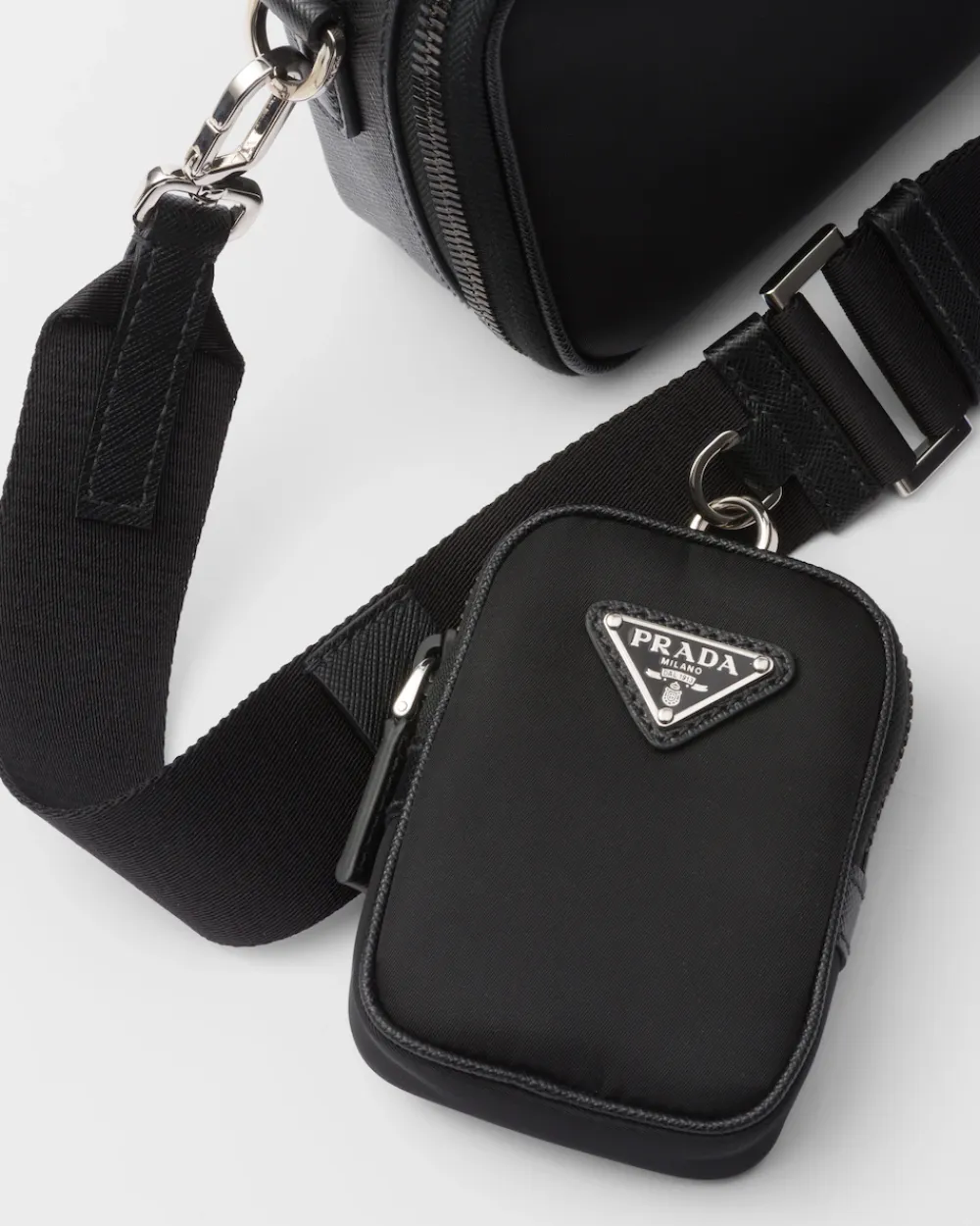 Hombre Prada BOLSOS MENSAJEROS^Bolso Re-nylon Y Piel Saffiano Brique