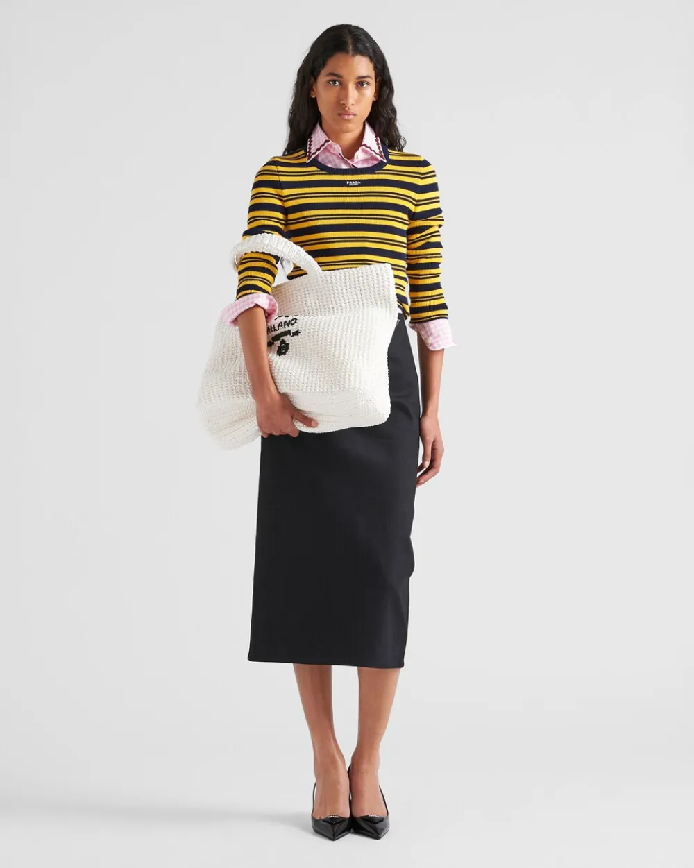 Mujer Prada PRADA SUMMER BAGS|BOLSOS GRANDES^Bolso Tote De Croché