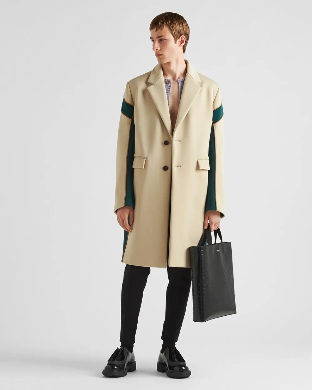 Hombre Prada BOLSOS GRANDES^Bolso Tote De Piel