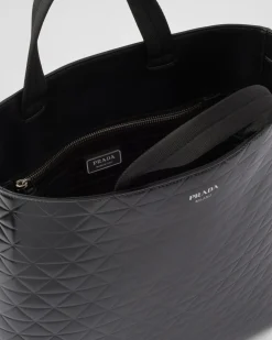 Hombre Prada BOLSOS GRANDES^Bolso Tote De Piel