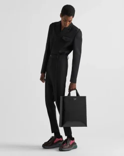 Hombre Prada BOLSOS GRANDES^Bolso Tote De Piel