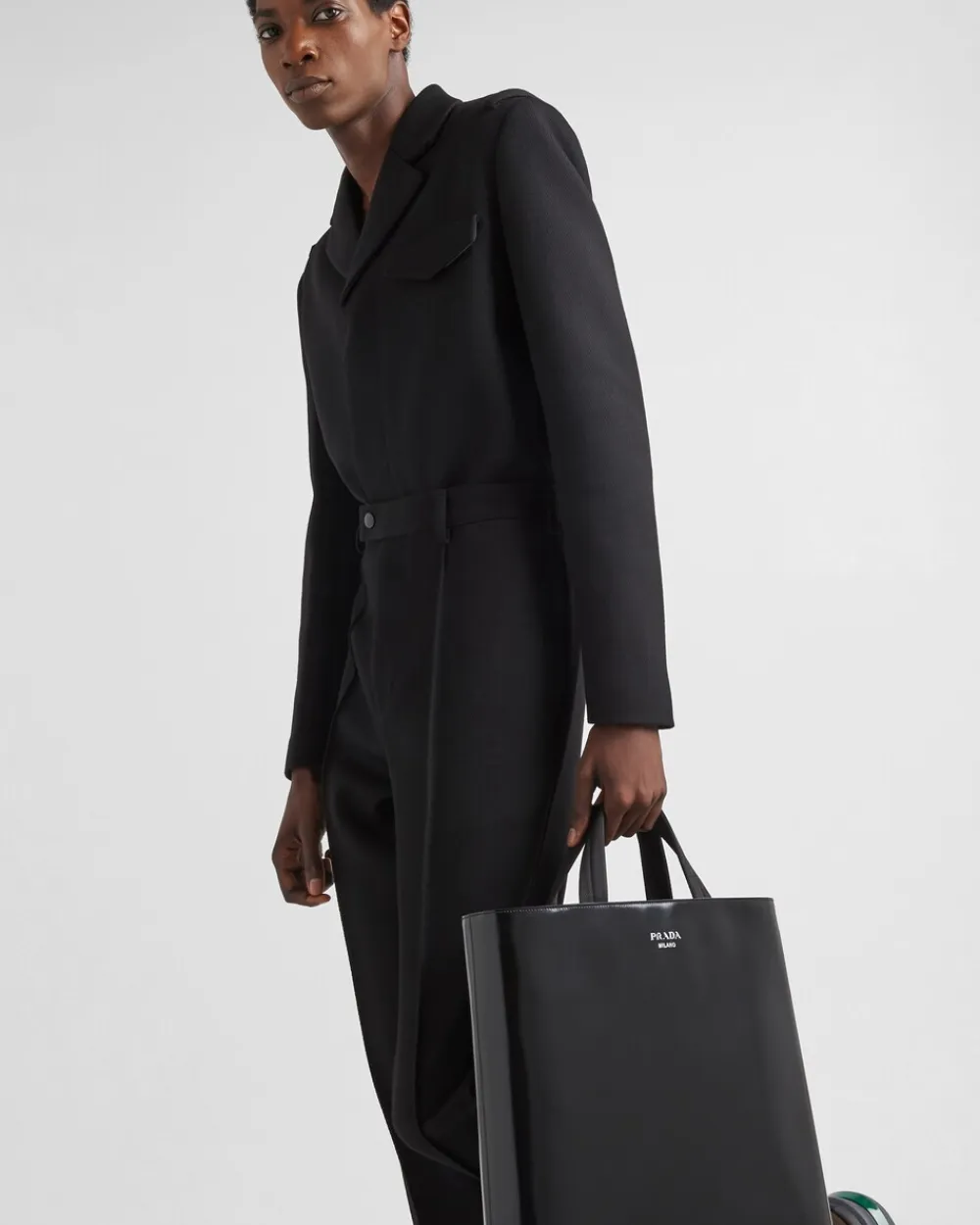 Hombre Prada BOLSOS GRANDES^Bolso Tote De Piel