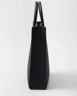 Hombre Prada BOLSOS GRANDES^Bolso Tote De Piel Saffiano