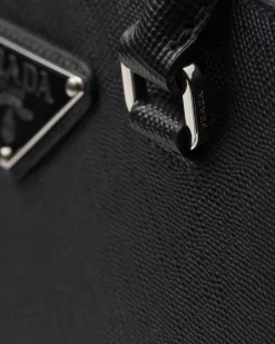Hombre Prada BOLSOS GRANDES^Bolso Tote De Piel Saffiano