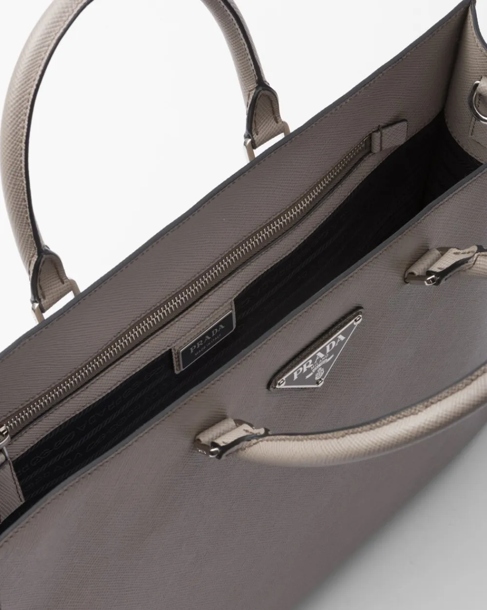 Hombre Prada BOLSOS GRANDES^Bolso Tote De Piel Saffiano