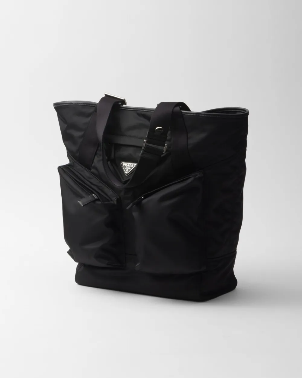 Hombre Prada BOLSOS GRANDES^Bolso Tote De Piel Y Re-nylon