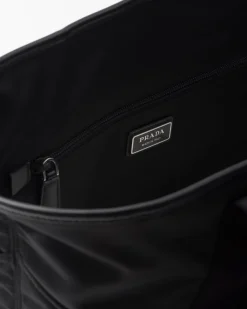 Hombre Prada BOLSOS GRANDES^Bolso Tote De Piel Y Re-nylon