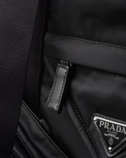 Hombre Prada BOLSOS GRANDES^Bolso Tote De Piel Y Re-nylon