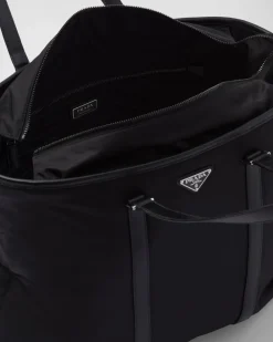 Hombre Prada COLECCIÓN MASCULINA|BOLSOS GRANDES^Bolso Tote De Re-nylon Y Piel Saffiano
