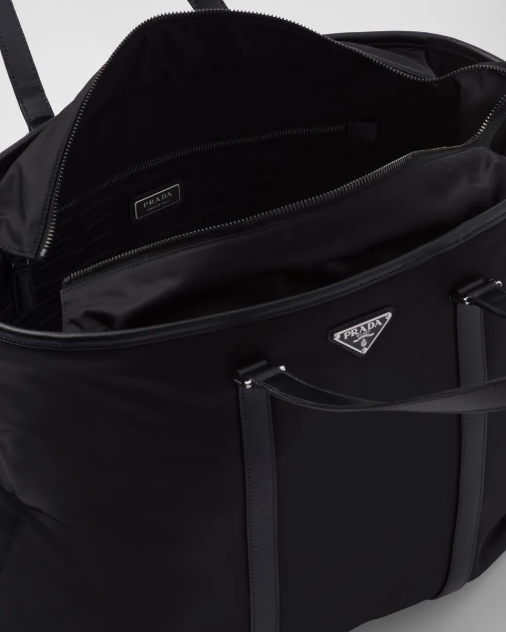 Hombre Prada COLECCIÓN MASCULINA|BOLSOS GRANDES^Bolso Tote De Re-nylon Y Piel Saffiano