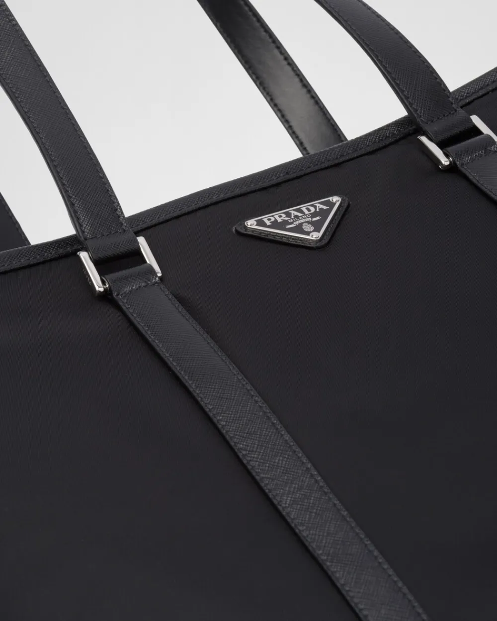 Hombre Prada COLECCIÓN MASCULINA|BOLSOS GRANDES^Bolso Tote De Re-nylon Y Piel Saffiano