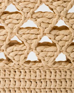 Mujer Prada PRADA SUMMER BAGS|BOLSOS GRANDES^Bolso Tote En Tejido Trenzado De Croché