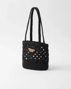 Mujer Prada PRADA SUMMER BAGS|BOLSOS GRANDES^Bolso Tote En Tejido Trenzado De Croché