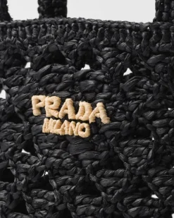 Mujer Prada PRADA SUMMER BAGS|BOLSOS GRANDES^Bolso Tote En Tejido Trenzado De Croché