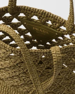 Mujer Prada PRADA SUMMER BAGS|BOLSOS GRANDES^Bolso Tote En Tejido Trenzado De Croché