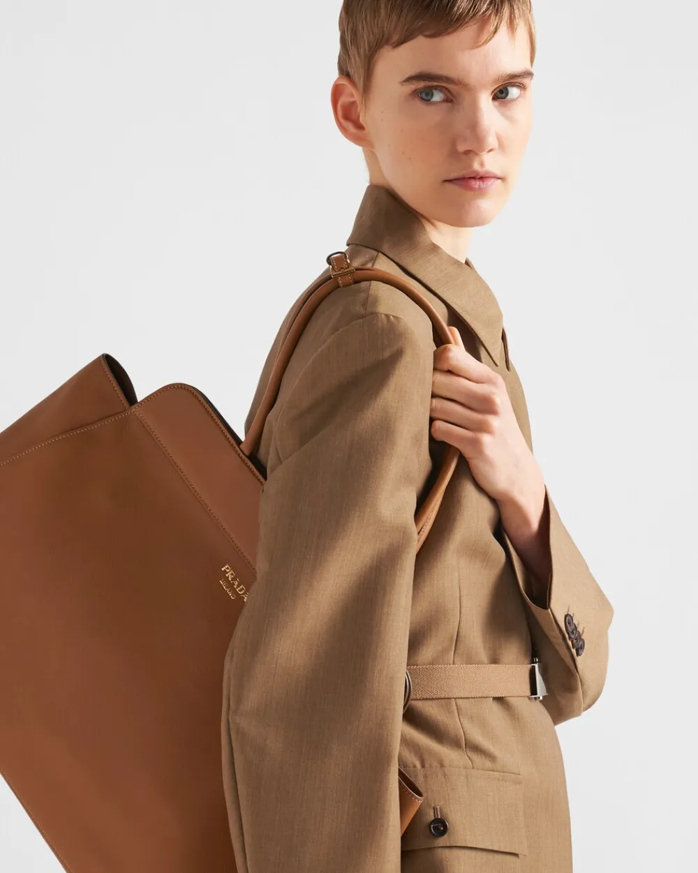 Mujer Prada BOLSOS GRANDES|BOLSOS GRANDES^Bolso Tote Grande De Piel