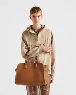 Mujer Prada BOLSOS GRANDES|BOLSOS GRANDES^Bolso Tote Grande De Piel Con Hebillas