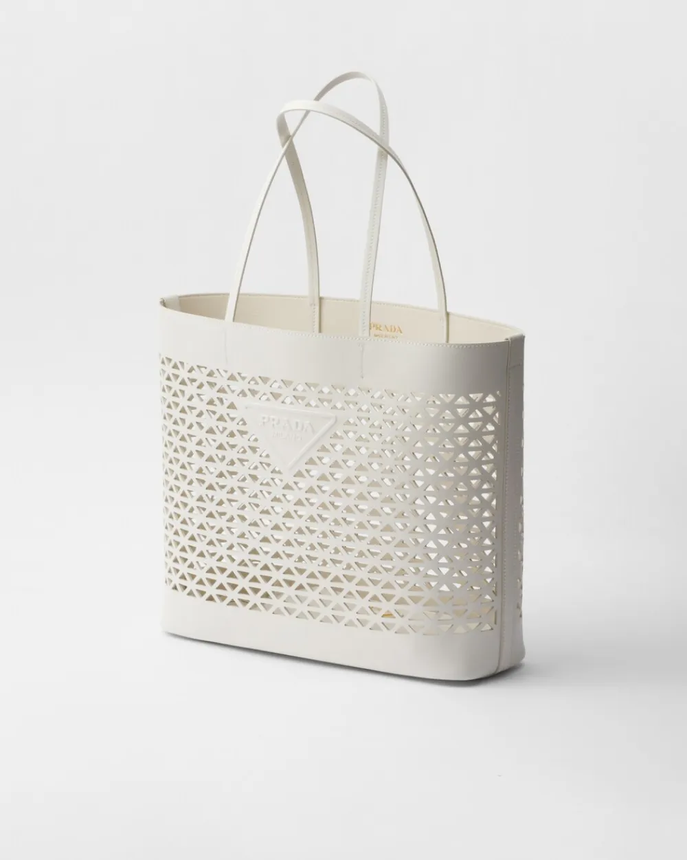 Mujer Prada PRADA SUMMER BAGS|BOLSOS GRANDES^Bolso Tote Grande De Piel Perforada