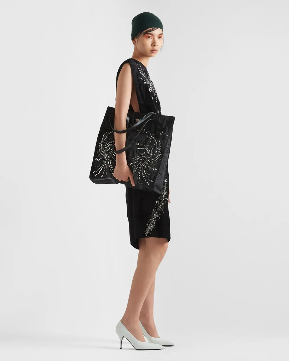 Mujer Prada BOLSOS GRANDES|BOLSOS GRANDES^Bolso Tote Grande De Re-nylon Con Patchwork Y Bordados