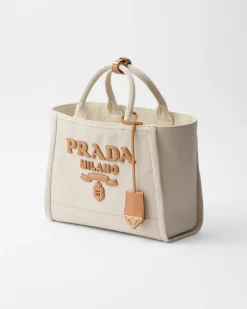 Mujer Prada PRADA SUMMER BAGS|BOLSOS GRANDES^Bolso Tote Grande En Mezcla De Lino