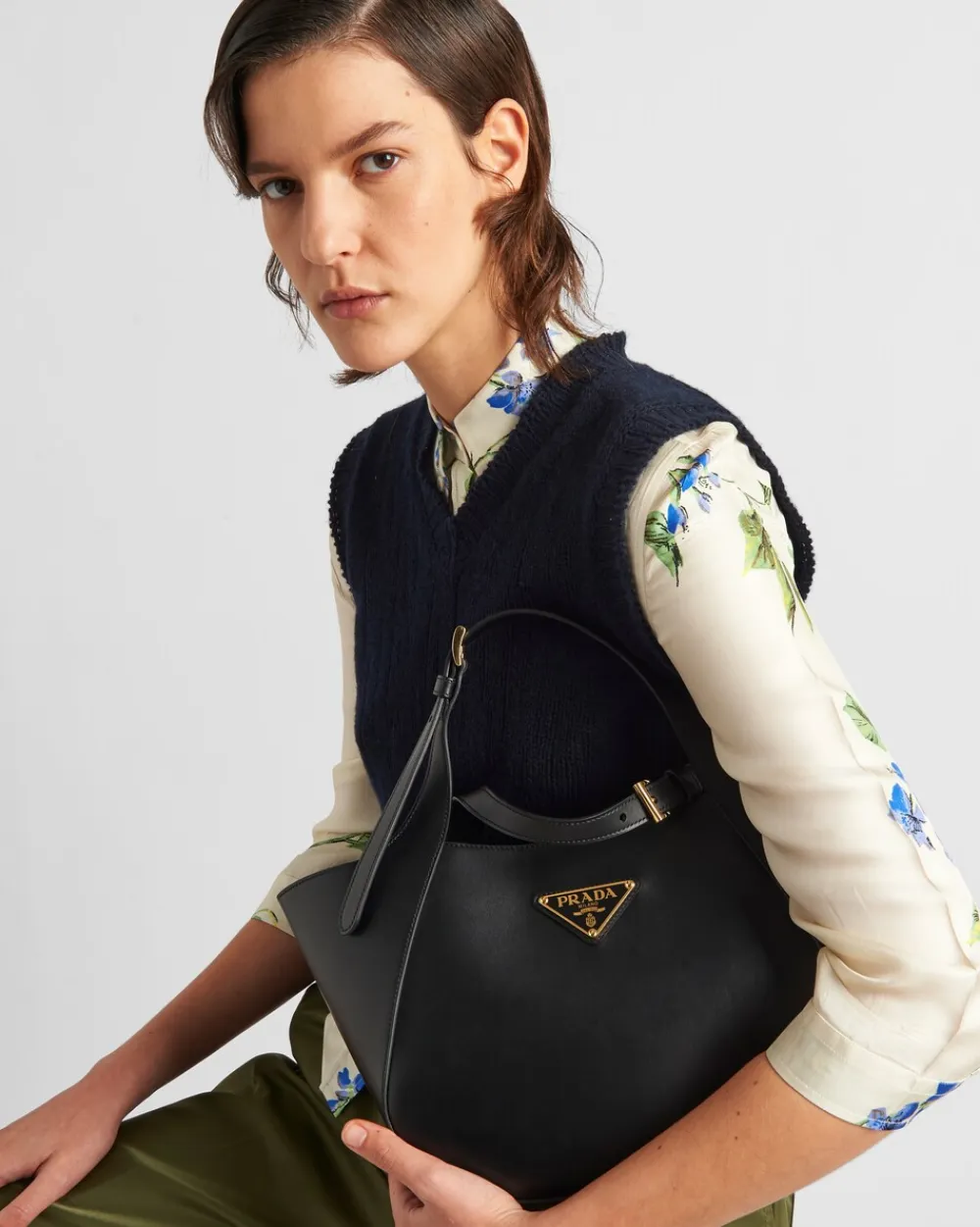 Mujer Prada BOLSOS GRANDES|BOLSOS GRANDES^Bolso Tote Mediano De Piel