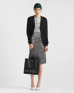 Mujer Prada BOLSOS GRANDES|BOLSOS GRANDES^Bolso Tote Mediano De Re-nylon Con Patchwork Y Bordados