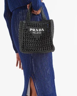 Mujer Prada PRADA SUMMER BAGS|MINIBOLSOS^Bolso Tote Pequeño De Croché