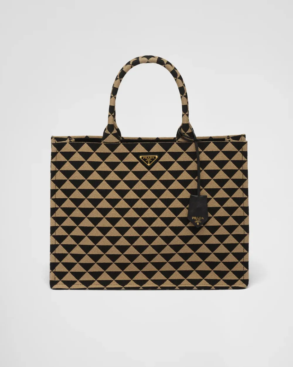 Hombre Prada BOLSOS GRANDES^Bolso Tote Symbole De Tela Bordada