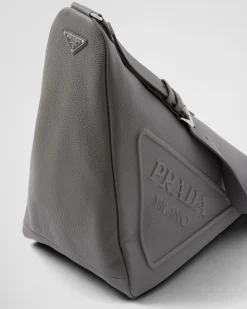 Hombre Prada BOLSOS MENSAJEROS^Bolso Triangular De Piel