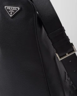 Hombre Prada BOLSOS MENSAJEROS^Bolso Triangular De Piel