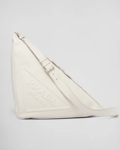 Hombre Prada BOLSOS MENSAJEROS^Bolso Triangular De Piel