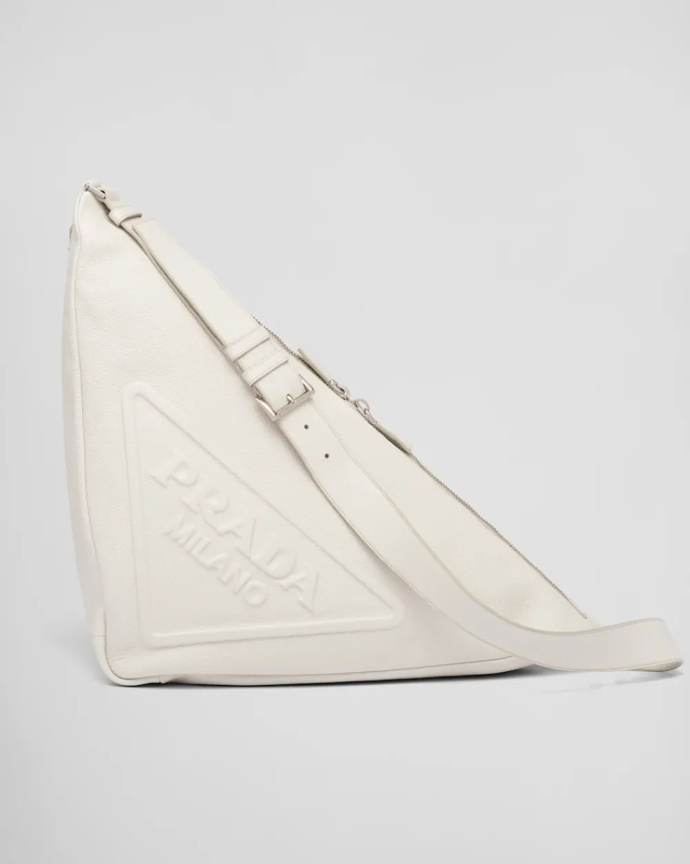 Hombre Prada BOLSOS MENSAJEROS^Bolso Triangular De Piel