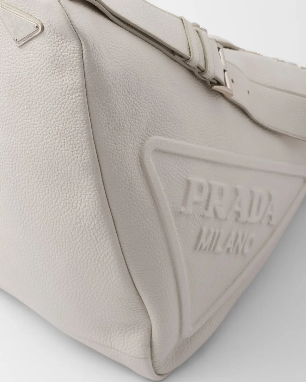 Hombre Prada BOLSOS MENSAJEROS^Bolso Triangular De Piel