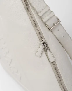 Hombre Prada BOLSOS MENSAJEROS^Bolso Triangular De Piel