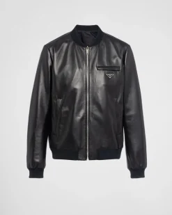 Hombre Prada ROPA DE PIEL^Bomber Reversible De Napa Y Re-nylon