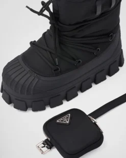Mujer Prada COLECCIÓN FEMENINA|BOTINAS Y BOTAS^Botas Après-ski De Gabardina De Re-nylon