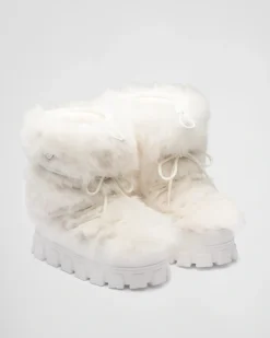 Mujer Prada BOTINAS Y BOTAS^Botas Après-ski De Piel Vuelta