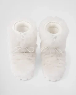 Mujer Prada BOTINAS Y BOTAS^Botas Après-ski De Piel Vuelta