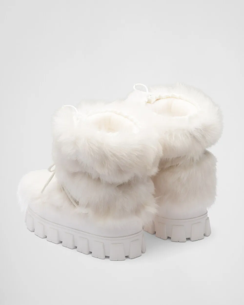 Mujer Prada BOTINAS Y BOTAS^Botas Après-ski De Piel Vuelta