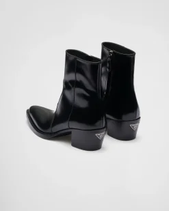Mujer Prada BOTINAS Y BOTAS^Botas Camperas De Piel Cepillada