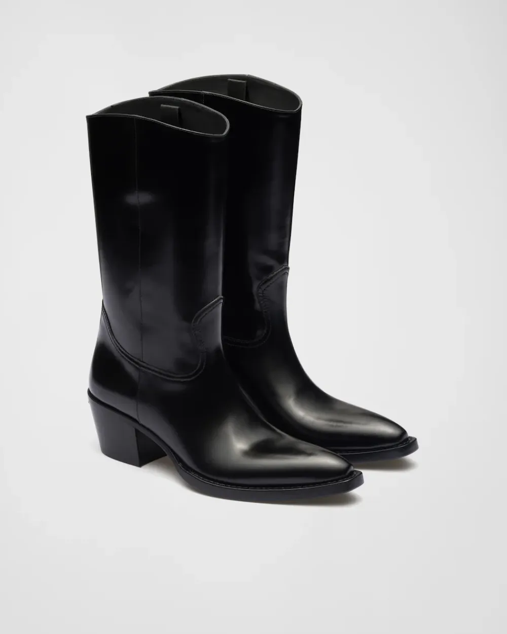 Mujer Prada BOTINAS Y BOTAS^Botas Camperas De Piel Cepillada