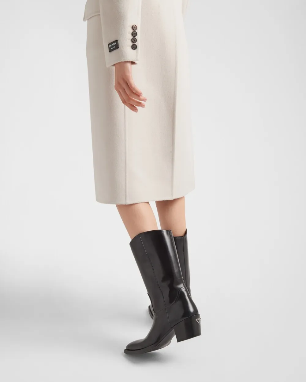 Mujer Prada BOTINAS Y BOTAS^Botas Camperas De Piel Cepillada