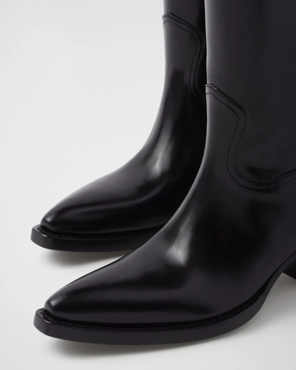 Mujer Prada BOTINAS Y BOTAS^Botas Camperas De Piel Cepillada