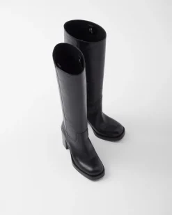 Mujer Prada BOTINAS Y BOTAS^Botas De Piel