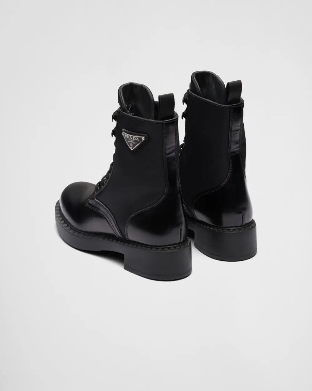 Mujer Prada BOTINAS Y BOTAS^Botas De Piel Cepillada Y Re-nylon