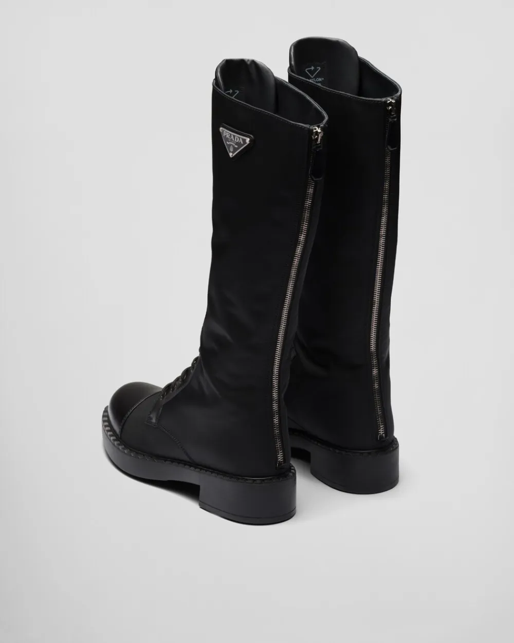 Mujer Prada BOTINAS Y BOTAS^Botas De Piel Cepillada Y Re-nylon