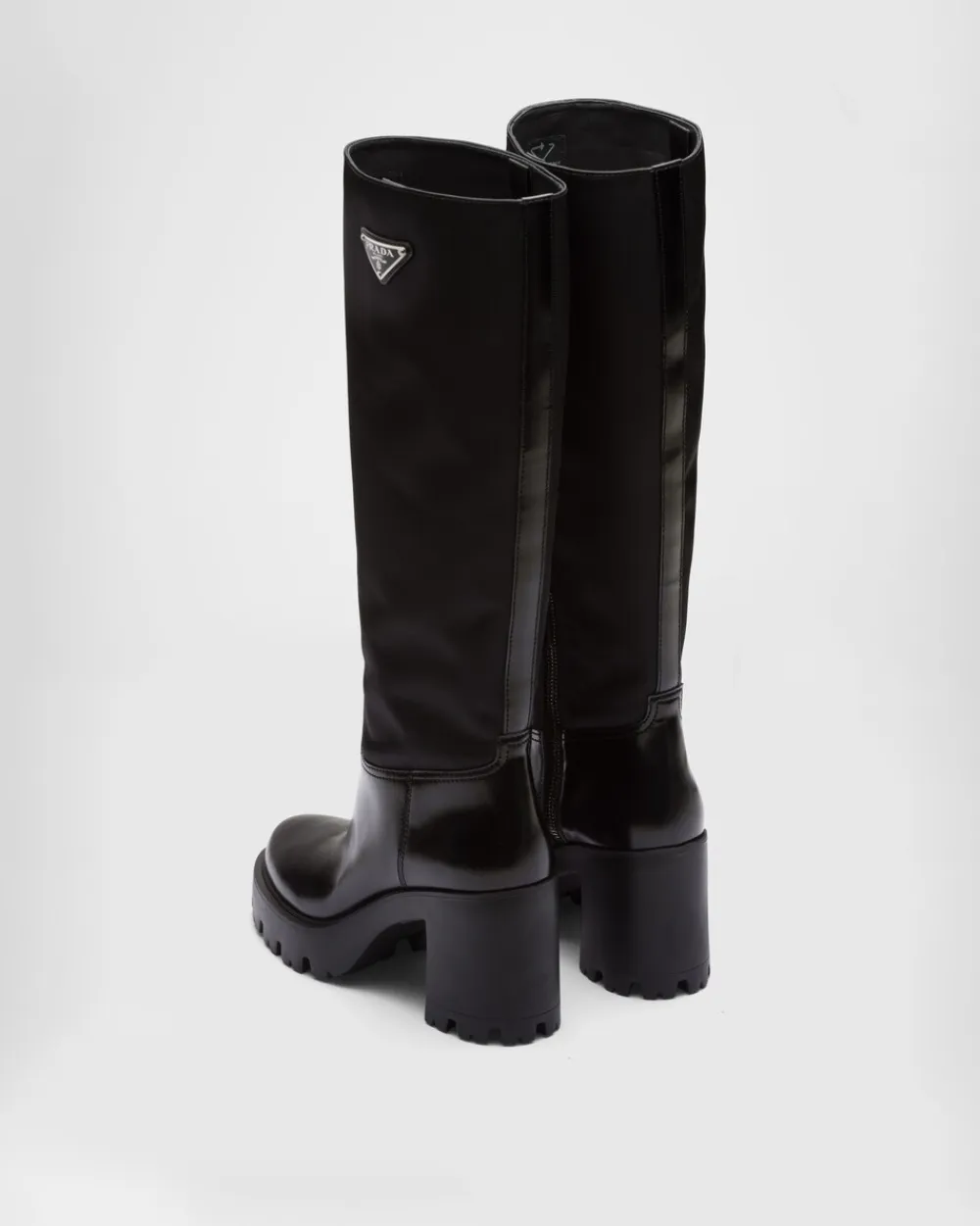 Mujer Prada BOTINAS Y BOTAS^Botas De Piel Y Re-nylon
