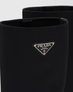 Mujer Prada BOTINAS Y BOTAS^Botas De Re-nylon Y Piel Cepillada