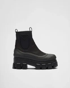Mujer Prada BOTINAS Y BOTAS^Botas Monolith De Gabardina De Re-nylon